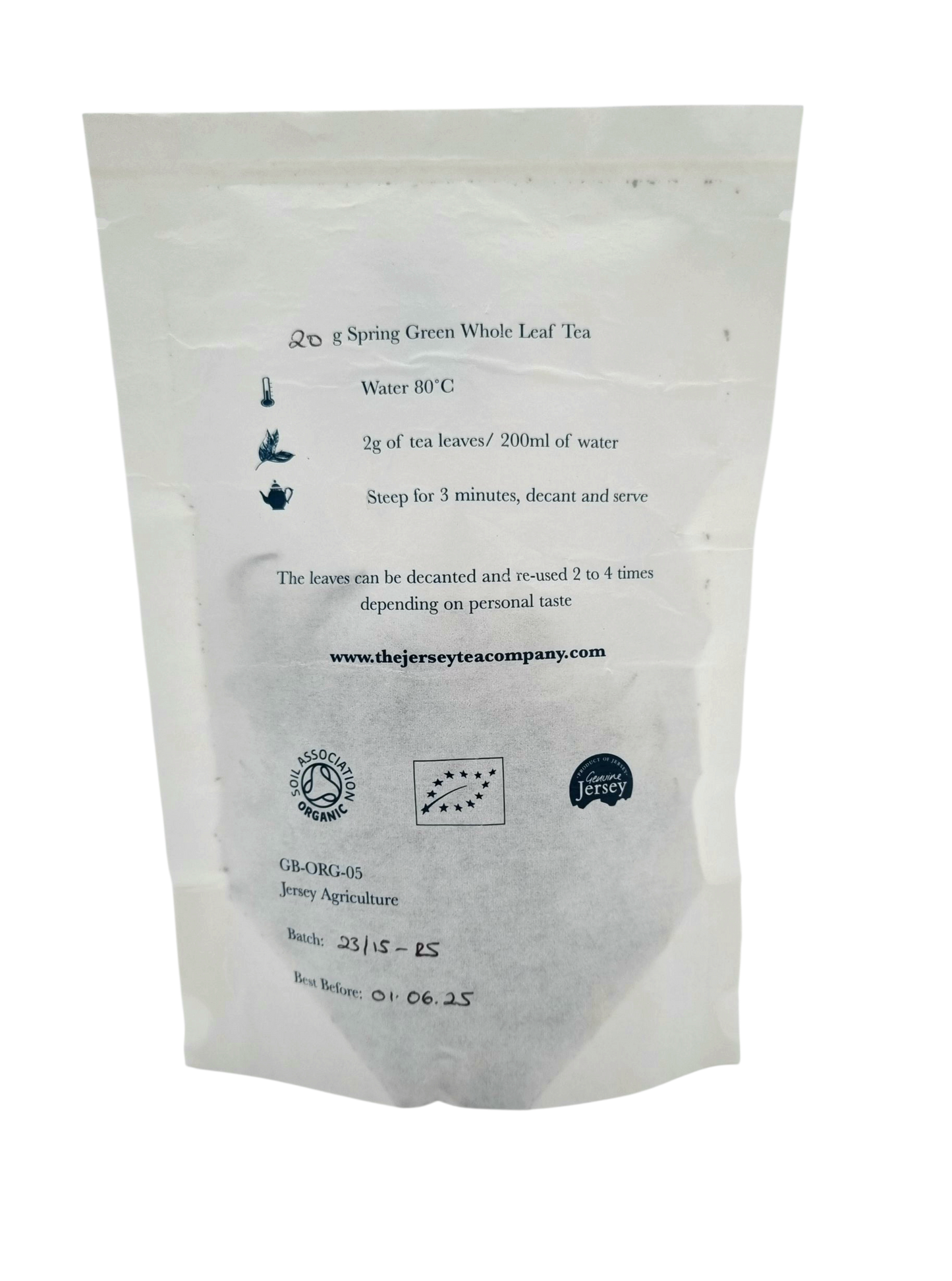 Jersey Tea Company Whole Leaf Spring Green Tea