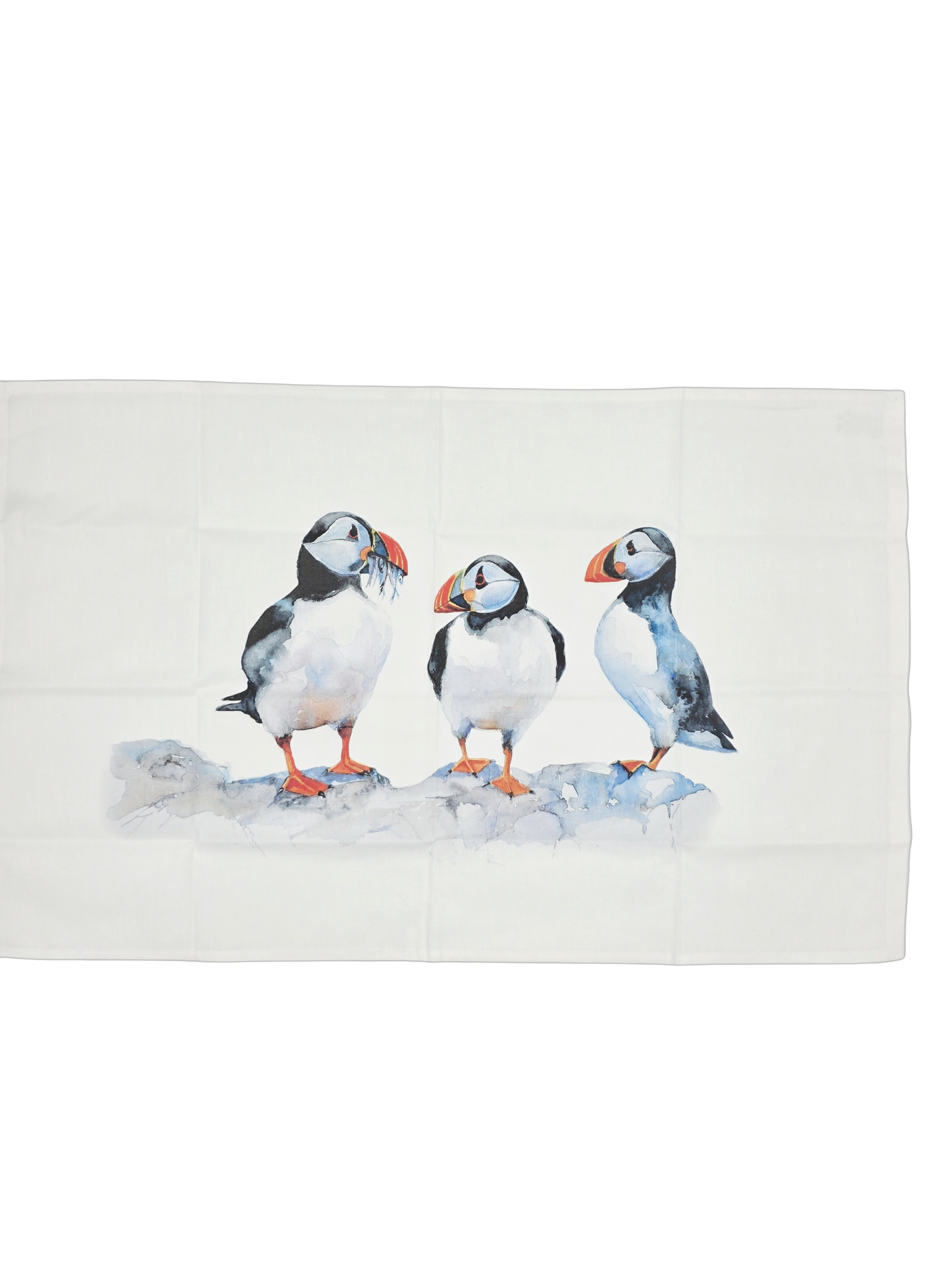 Jersey Puffin Tea Towel Rosemary Blackmore Design