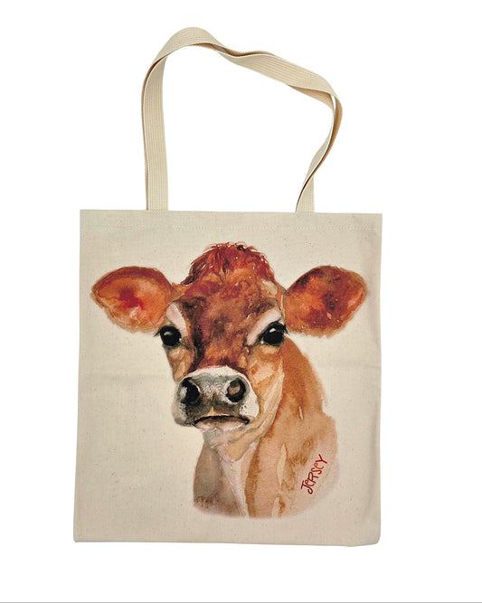 Canvas tote bag Jersey Cow
