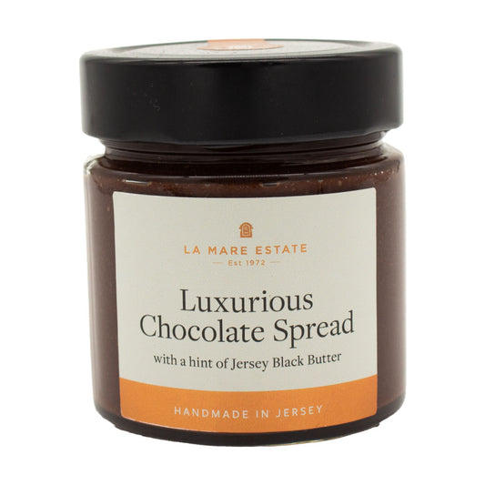 Luxurious Chocolate Spread with a hint of Jersey Black Butter