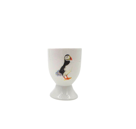 Floral Puffin Egg Cup