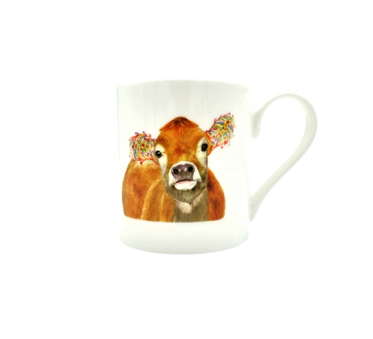 Jersey Floral Cow Mug