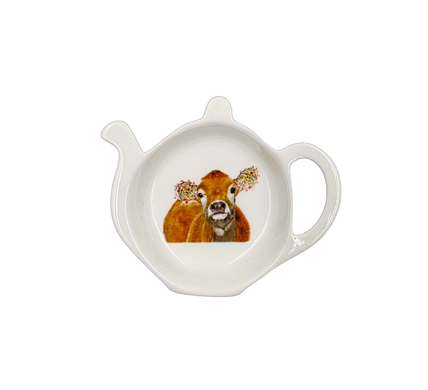Floral Cow Tea Tidy