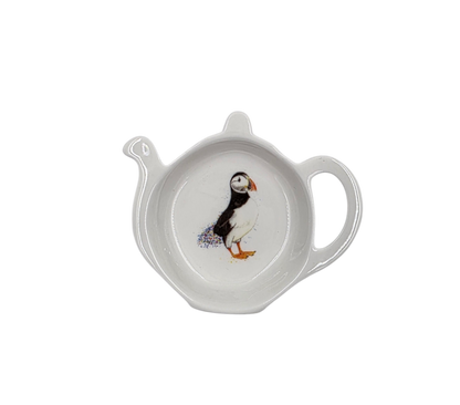 Floral Puffin Tea Tidy