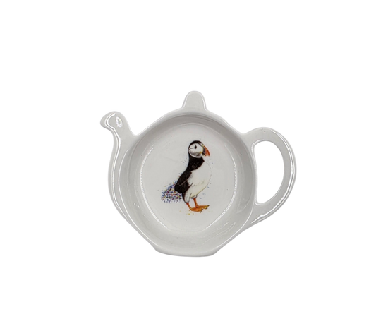 Floral Puffin Tea Tidy