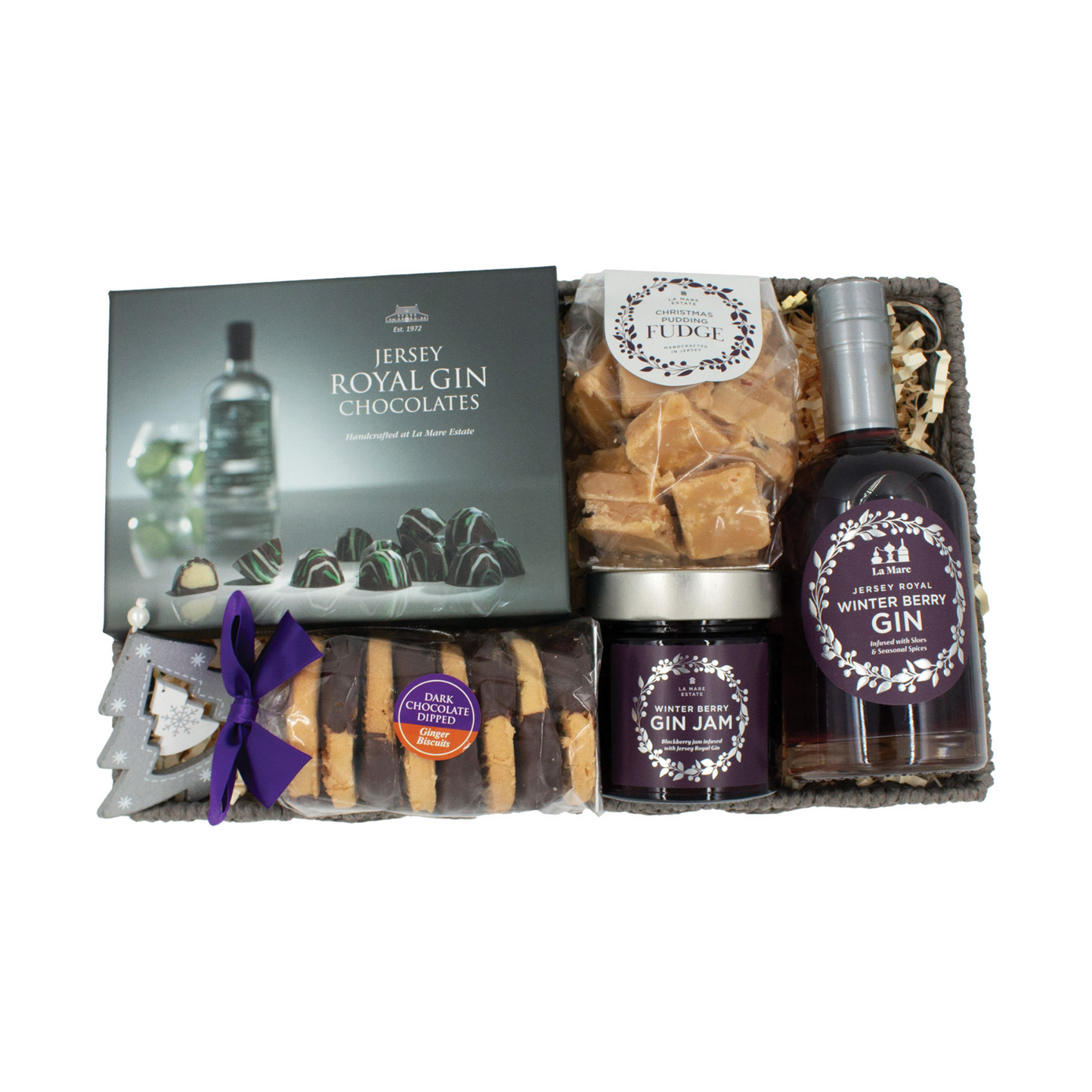 La Mare Estate's 'Gin & Chocolates' Christmas Hamper 2024 - Jersey