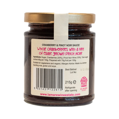 Cranberry & Pinot Noir Sauce