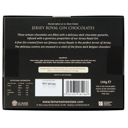 Jersey Royal Gin Dark Chocolates